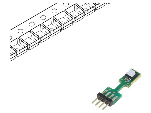 Sensor: temperatuur en vochtigheid; 0÷100%RH; -40÷105°C; SHT Sensor: temperatuur en vochtigheid; 0÷100%RH; -40÷105°C; SHT